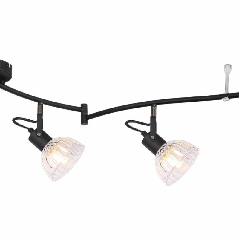 Luminaires Globo Lighting Spot Globo LIBALD Noir, 6 lumières