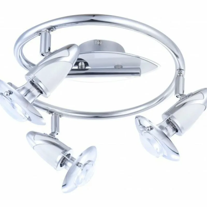 Luminaires Globo Lighting Spot Globo LORD Chrome, Acier inoxydable, 3 lumières* Spots Et Projecteurs