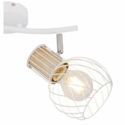 Luminaires Globo Lighting Spot Globo LUISE Blanc, 2 lumières* Spots Et Projecteurs