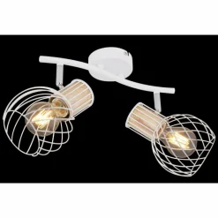Luminaires Globo Lighting Spot Globo LUISE Blanc, 2 lumières* Spots Et Projecteurs