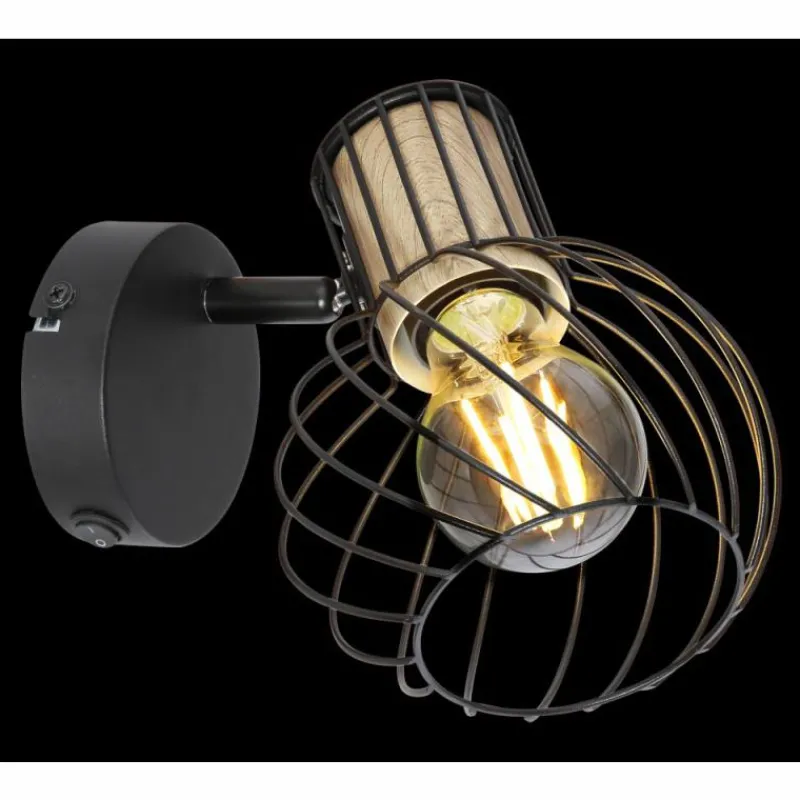 Luminaires Globo Lighting Spot Globo LUISE Noir, 1 lumière* Spots Et Projecteurs