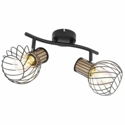 Luminaires Globo Lighting Spot Globo LUISE Noir, 2 lumières* Spots Et Projecteurs
