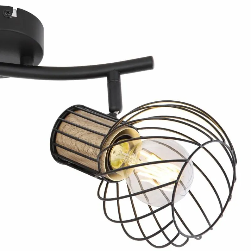 Luminaires Globo Lighting Spot Globo LUISE Noir, 2 lumières* Spots Et Projecteurs