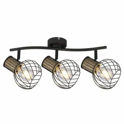 Luminaires Globo Lighting Spot Globo LUISE Noir, 3 lumières* Spots Et Projecteurs