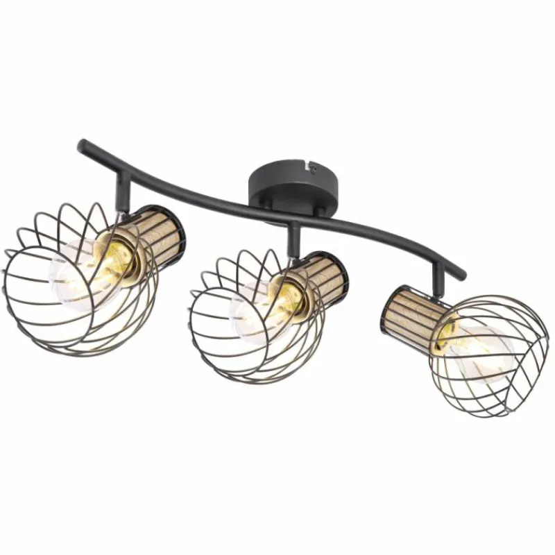 Luminaires Globo Lighting Spot Globo LUISE Noir, 3 lumières* Spots Et Projecteurs