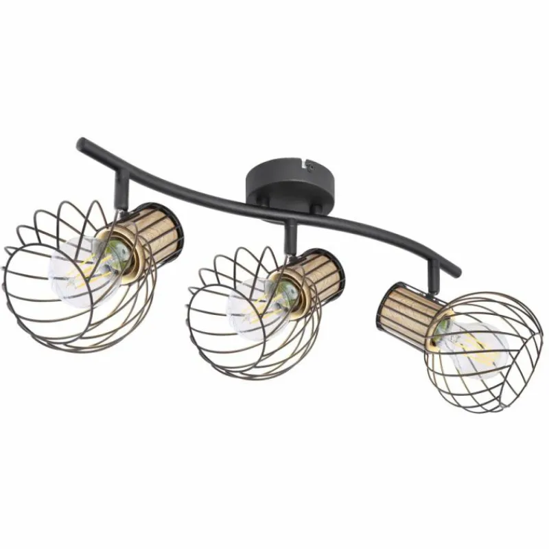 Luminaires Globo Lighting Spot Globo LUISE Noir, 3 lumières* Spots Et Projecteurs