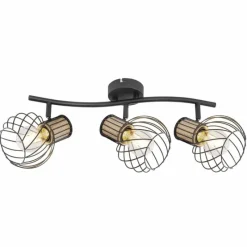 Luminaires Globo Lighting Spot Globo LUISE Noir, 3 lumières* Spots Et Projecteurs