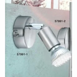 Luminaires Globo Lighting Spot Globo MATRIX Acier inoxydable, Nickel mat, 1 lumière* Spots Et Projecteurs