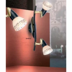 Lampes Dorées-Luminaires Globo Lighting Spot Globo NOVARA Or, Noir, 2 lumières