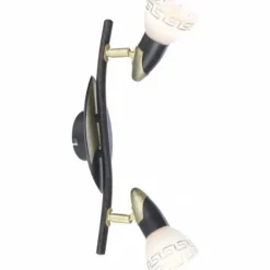 Lampes Dorées-Luminaires Globo Lighting Spot Globo NOVARA Or, Noir, 2 lumières