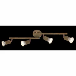 Luminaires Globo Lighting Spot Globo OLANA Rouille, 4 lumières* Spots Et Projecteurs