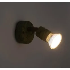 Luminaires Globo Lighting Spot Globo OLANA Vert, Rouille, 1 lumière* Spots Et Projecteurs