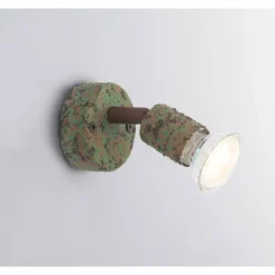 Luminaires Globo Lighting Spot Globo OLANA Vert, Rouille, 1 lumière* Spots Et Projecteurs