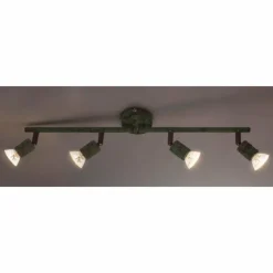 Luminaires Globo Lighting Spot Globo OLANA Vert, Rouille, 4 lumières* Spots Et Projecteurs