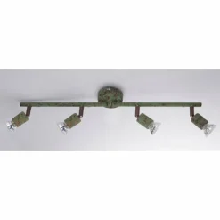 Luminaires Globo Lighting Spot Globo OLANA Vert, Rouille, 4 lumières* Spots Et Projecteurs