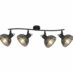 Luminaires Globo Lighting Spot Globo PANTALLA Noir, 4 lumières* Spots Et Projecteurs