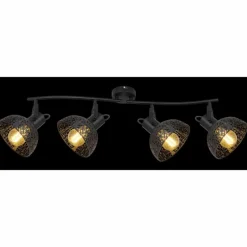 Luminaires Globo Lighting Spot Globo PANTALLA Noir, 4 lumières* Spots Et Projecteurs
