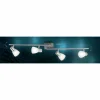 Luminaires Globo Lighting Spot Globo PARRY Acier inoxydable, Nickel mat, 4 lumières