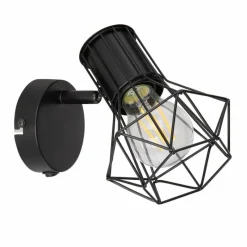 Luminaires Globo Lighting Spot Globo PRISKA Noir, 1 lumière* Spots Et Projecteurs