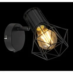 Luminaires Globo Lighting Spot Globo PRISKA Noir, 1 lumière* Spots Et Projecteurs