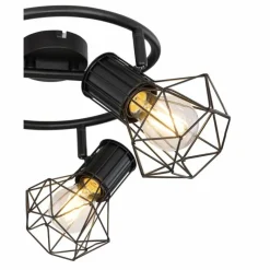 Luminaires Globo Lighting Spot Globo PRISKA Noir, 3 lumières* Spots Et Projecteurs