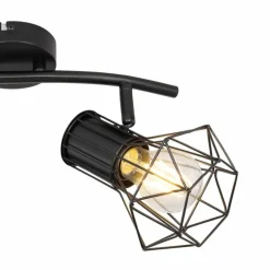 Luminaires Globo Lighting Spot Globo PRISKA Noir, 2 lumières* Spots Et Projecteurs