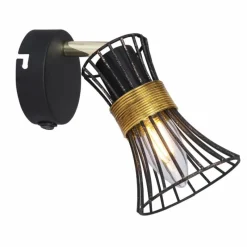 Luminaires Globo Lighting Spot Globo ROXY Noir, 1 lumière* Spots Et Projecteurs