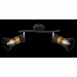 Luminaires Globo Lighting Spot Globo ROXY Noir, 2 lumières* Spots Et Projecteurs