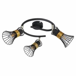 Luminaires Globo Lighting Spot Globo ROXY Noir, 3 lumières* Spots Et Projecteurs