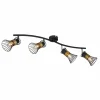 Luminaires Globo Lighting Spot Globo ROXY Noir, 4 lumières* Plafonniers
