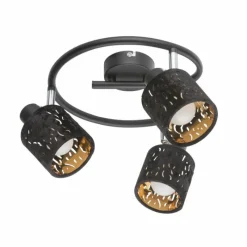 Lampes En Tissu-Luminaires Globo Lighting Spot GLOBO TROY Noir, 3 lumières