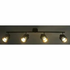 Lampes En Tissu-Luminaires Globo Lighting Spot GLOBO TROY Noir, 4 lumières