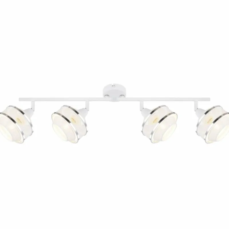 Luminaires Globo Lighting Spot Globo VIGATTO Blanc, 4 lumières* Spots Et Projecteurs