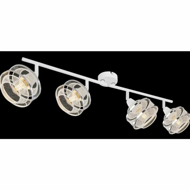 Luminaires Globo Lighting Spot Globo VIGATTO Blanc, 4 lumières* Spots Et Projecteurs