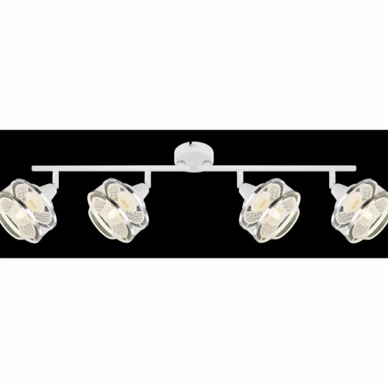 Luminaires Globo Lighting Spot Globo VIGATTO Blanc, 4 lumières* Spots Et Projecteurs
