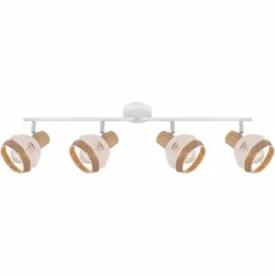 Lampes En Tissu-Luminaires Globo Lighting Spot Globo WIDY Blanc, 4 lumières