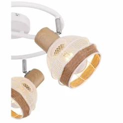 Lampes En Tissu-Luminaires Globo Lighting Spot Globo WIDY Blanc, 3 lumières