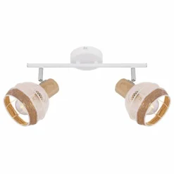 Lampes En Tissu-Luminaires Globo Lighting Spot Globo WIDY Blanc, 2 lumières