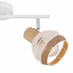 Lampes En Tissu-Luminaires Globo Lighting Spot Globo WIDY Blanc, 2 lumières