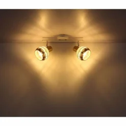 Lampes En Tissu-Luminaires Globo Lighting Spot Globo WIDY Blanc, 2 lumières