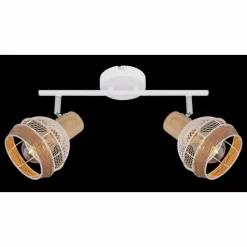 Lampes En Tissu-Luminaires Globo Lighting Spot Globo WIDY Blanc, 2 lumières