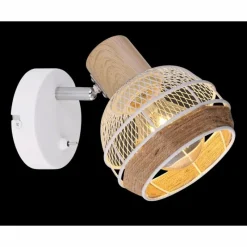 Lampes En Tissu-Luminaires Globo Lighting Spot Globo WIDY Blanc, 1 lumière