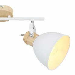 Lampes Vintages & Rétros-Luminaires Globo Lighting Spot Globo WIHO Bois foncé, Blanc, 2 lumières