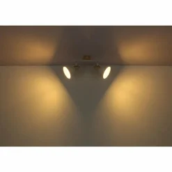 Lampes Vintages & Rétros-Luminaires Globo Lighting Spot Globo WIHO Bois foncé, Blanc, 2 lumières