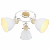 Lampes Vintages & Rétros-Luminaires Globo Lighting Spot Globo WIHO Bois foncé, Blanc, 3 lumières