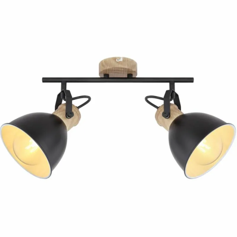 Luminaires Globo Lighting Spot Globo WIHO Noir, 2 lumières* Spots Et Projecteurs