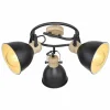 Luminaires Globo Lighting Spot Globo WIHO Noir, 3 lumières* Spots Et Projecteurs