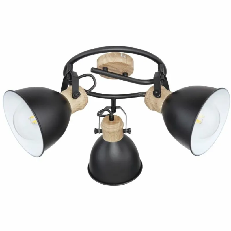 Luminaires Globo Lighting Spot Globo WIHO Noir, 3 lumières* Spots Et Projecteurs