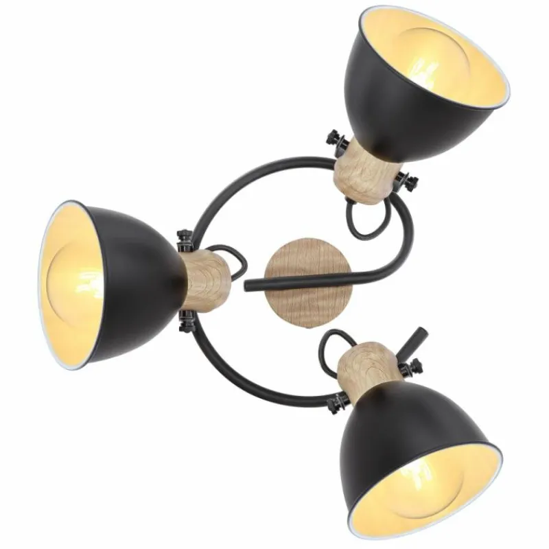 Luminaires Globo Lighting Spot Globo WIHO Noir, 3 lumières* Spots Et Projecteurs