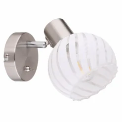 Luminaires Globo Lighting Spot Globo WILLY Nickel mat, 1 lumière